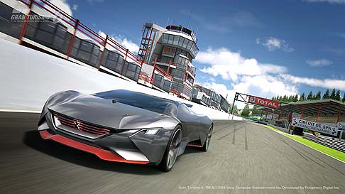 Peugeot - Alta solo 1,04 metri e priva di elementi aerodinamici, la vettura adotta un design in grado di generare il carico aerodinamico necessario per assicurare performance elevate. width=