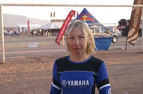 Yamaha - Dakar 2012 -10° stage In decima posizione da segnalare la piacavole sorpresa femminile italiana, Camelia Liparoti su Quads Yamaha YSM 700R SE width=