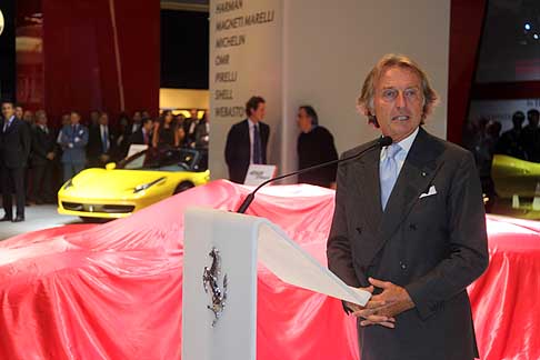Ferrari - Stand Ferrari al Motor Show di Francoforte con Luca Cordero di Montezemolo width=