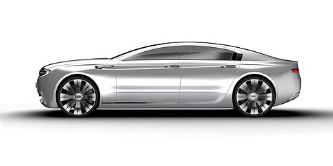 Qoros - Presentato presso il Coventry University Degree Show come un modello in scala 1:4.5, la berlina interpreta gli stilemi del concetto di design New Premium sviluppato da Qoros, attingendo da alcuni modelli attualmente disponibili sul mercato. width=