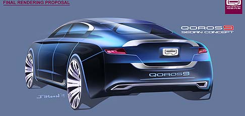 Qoros - I cerchi in lega da 19 pollici a otto razze esprimono dinamismo e qualità premium. width=