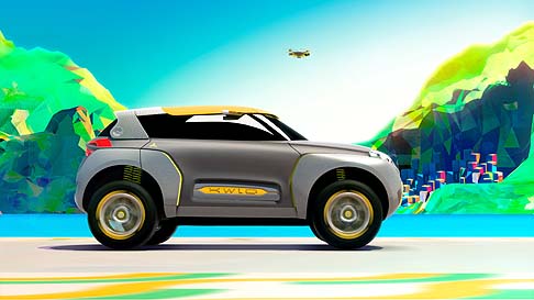 Renault - KWID Concept nasce grazie al contributo di Renault Design India e rappresenta il secondo step, definito Explore, della strategia di design di Renault basata sul ciclo di vita. width=