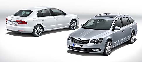 Skoda - Skoda riscrive il design di uno dei modelli di punta della sua gamma, l’ammiraglia Superb, che si presenta sul mercato puntando su un look più attraente, interni aggiornati, prestazioni ottimizzate e nuove tecnologie.  width=
