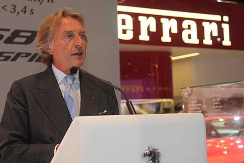 Ferrari - Presentazione Stand Ferrari al salone di Francoforte con Luca di Montezemolo width=