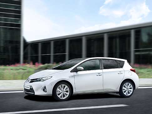 Toyota - Toyota Auris Hybrid model year 2013 dispone del Simple Intelligent Park Assist (SIPA) width=