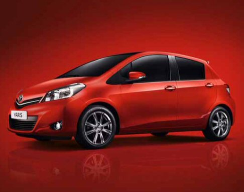 Toyota - Nuova Toyota Yaris MY 2011 rossa width=