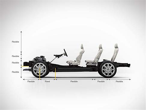 Volvo - La nuova XC90 è equipaggiata con sedili dal profilo innovativo che lasciano più spazio ai passeggeri seduti nella seconda e terza fila di sedili. width=