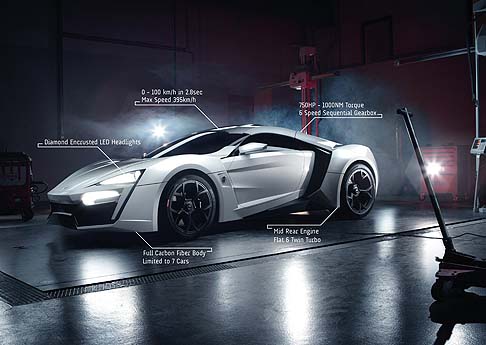 W Motors - Realizzata solo in sette esemplari, la sportiva d’Oriente si affida ad una propulsore 6 cilindri boxer biturbo elaborato da RUF in grado di erogare fino a 750 CV e 980 Nm di coppia. width=