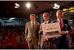 Audi e Ducati iniziano a lavorare insieme Audi e Ducati iniziano a lavorare insieme