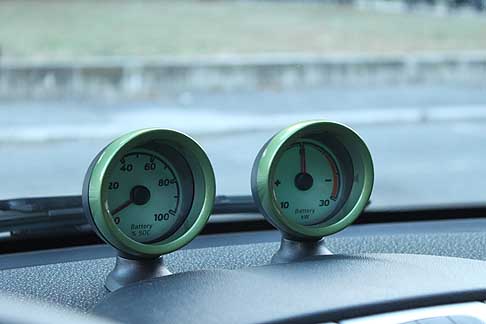Smart - Smart EV interno conta Km e batteria width=