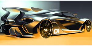 McLaren P1 GTR design concept, guest star a Pebble Beach McLaren P1 GTR design concept, guest star a Pebble Beach