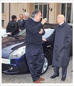 Napolitano in visita al Lingotto Napolitano in visita al Lingotto