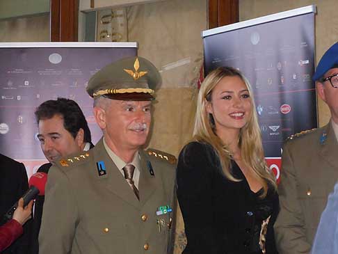 Conferenza Stampa - Martina Stella la madrina delle 1000 Miglia 2012 scortata width=