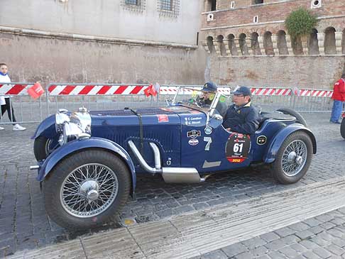 Aston Martin - Terza classificata alle Mille Miglia 2012 Aston Martin Le Mans 1933 pilota Giovanni Moceri affiancato da Tiberio Cavalleri width=