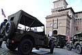 Veicoli Minitari Usa a Piazza Castello Ferrara, per il 72° Anniversario Liberazione