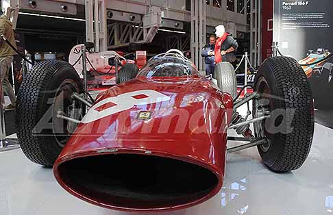 Museo MAuto Torino - Ferrari 156 F del 1963 monoposto storica di Formula 1 in bella mostra ad Auto e Moto d´Epoca 2025 presso Bologna Fiere. Scopri la Ferrari 156 F. Non perdere le Foto esclusive di Automania.it!