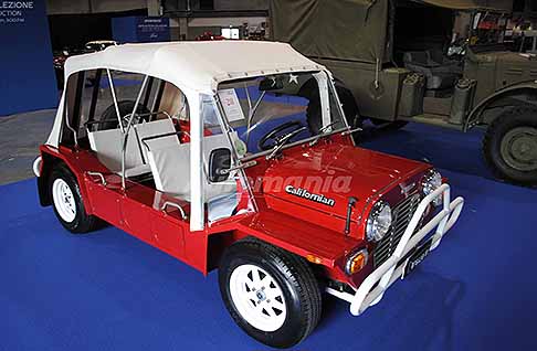 Finarte - Leyland Californian del 1970, Lotto 28 venduto all´Asta a 20.000,00 euro ad AutoMotoRetrò 2026 a Fiere di Parma. Scopri la Leyland Californian spiaggina su base Moke. Guarda le Foto esclusive di Automania!