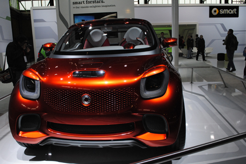 Smart - Smart forstars presenta elementi in comune con il modello smart for-us, pick-up presentato al recente Salone di Detroit.  width=