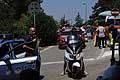 Uccio De Santis comico di Mudù sullo scooter Honda per il sependone alla Coppa Selva di Fasano 2014
