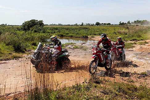 Dakar 2017 - Paraguay, Bolivia, Argentina - Dakar 2017 moto e quad in azione al 1° Stage
