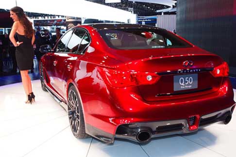 Infiniti - Forse uno tra i modelli più attesi del Salone di Detroit, l’auto super sportiva marchiata Infiniti: stiamo parlando della Infiniti Q50 Eau Rouge Concept width=