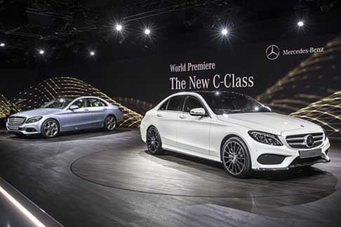 Mercedes - Anteprima mondiale della Mercedes Classe-C e la Classe-C C220 BlueTEC al Salone di Detroit 2014 width=