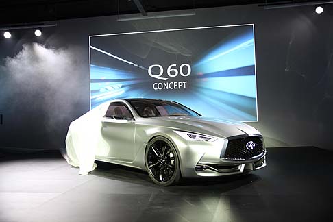 Infiniti - Le appendici aerodinamiche collocate dietro i passaruota anteriori sono ereditati dalla concept Q50 Eau Rouge. width=