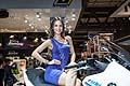 Ragazza super sexy in sella alla moto BMW all´Eicma 2013