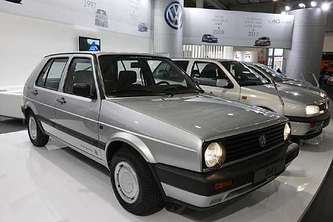 Fiera di Padova - Volkswagen Golf II Serie del 1983 esposta alla Fiera di Padova 2014 per festegiare i 40 anni width=