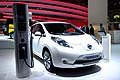 La Nissan Leaf è il modello di punta della gamma ecologica.
