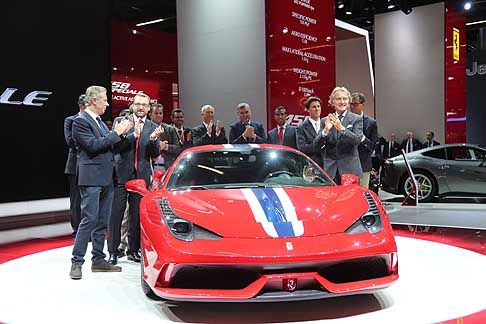 Ferrari - Ferrari 458 Speciale con il motore è il V8 aspirato Ferrari, il più potente di sempre, capace di erogare 605 CV a 9000 giri/min width=