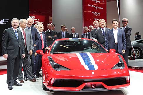 Ferrari - Ferrari 458 Speciale Presentazione ufficiale al Salone di Francoforte in Anteprima Mondiale width=