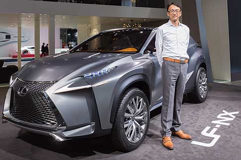 Lexus - Lexus LF-NX Concept con Takeshi Tanabe General Project Manager of LF-NX width=