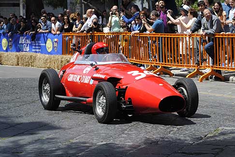 Corsa di regolarità - Stanguellini Formula J del 1958 guidata da Rossetto alla 4^ Rievocazione del Gran Premio di Bari width=