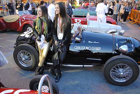 GP di Bari 2015 - Bellissima auto storica Triumph Moss Monaco del duo femminile Valentina Chicco e Giorgia Di Donna al Gran Premio di Bari 2015 width=