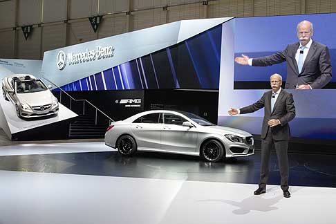 Mercedes-Benz - Dieter Zetsche, Chairman of the Board of Management of Daimler AG and Head of Mercedes-Benz Cars presenting new Mercedes CLA width=