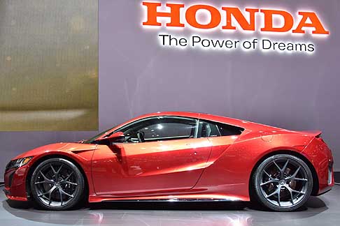 Hybrid Cars - Honda NSX hybrid già presentata al Salone di Detroit 2014 con il marchio Acura NSX  width=