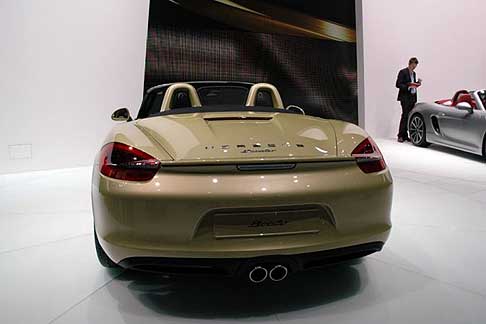 Porsche - Vettura Porsche Boxster posteriore al Ginevra Motorshow 2012 - © salon-auto.ch width=