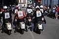 Schieramento categoria Classe 250cc in Piazza ad Acquaviva delle Fonti (BA)