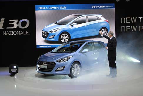Hyundai - La nuova Hyundai i30 presentata in anteprima in Italia al Bologna Motor Show width=