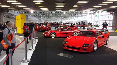 Motor Show - Panoramica vetture storiche del Museo Enzo Ferrari al Motor Show di Bologna 2014 per la 39^ edizione width=