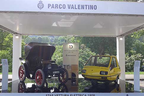Auto Storice elettriche - Mauto Lem (Laboratorio Elettrico Mobile) 1974 e Stae carozza senza cavallo del 1909 auto elettriche del Museo Nazionale dell’automobile dedicato all’Avv. Giovanni Agnelli