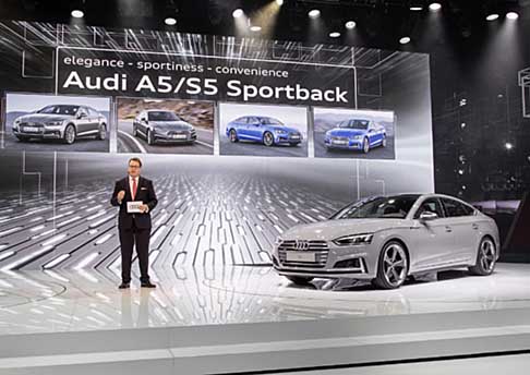 Audi - Sempre nel solco dell’eleganza tipica dei quattro anelli, la nuova Audi A5 Sportback è una coupé a cinque porte dallo stile sorprendente.