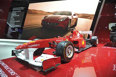 Ferrari - Monoposto Ferrari F1 l´emblema della sportività della casa di Maranello al Paris Motor Show 2012 width=