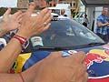 Suggestivi momento dell´arrivo della Citroen racing di Hirvonen al Rally WRC in Sardegna. Foto by Automania