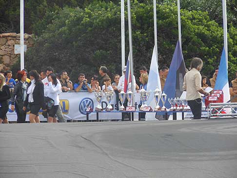 Rally WRC - Le coppe messe in palio per i vincitori del Rally WRC tappa Italiana in Sardegna. Foto by Automania width=