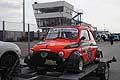 Gara motoristica al 1° Trofeo Autodromo del Levante 2014 con l Fiat 500 racing sul carello