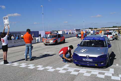 2^ Prova circutio di Binetto - Griglia di partenza categoria Turismo 1 in pole positions Eldino Giuseppe su Peugeot 106 al Trofeo Autodromo del Levante 2014 - 2^ Prova width=