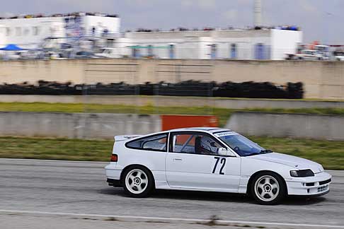 Motorsport - Honda CRX di Giuseppe De Palo vince la gara delle Turismo fino a 1600 al II Trofeo Autodromo del Levante sul tracciato di Binetto width=