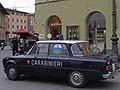 Auto d´epoca dell'arma dei Carabinieri con l´Alfa Romeo Giulia auto storica